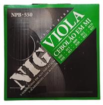 Jogo Cordas Viola Fósforo Bronze Cebolão Em Mí NPB550 Jogo Cordas Viola Fósforo Bronze Cebolão Em Mí NPB550