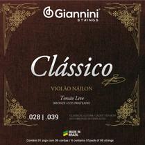 Jogo Cordas Violão Náilon Clássico Bronze Leve GENWPL Jogo Cordas Violão Náilon Clássico Bronze Leve GENWPL