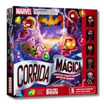 Jogo Corrida Magica Marvel Super Herois Copag - bonecos