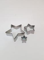 Jogo Cortador Bolo Aço Inox Estrela Konfektt 3 Peças