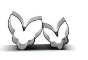 Jogo cortador coelho modelo 4 2pcs inox caparroz