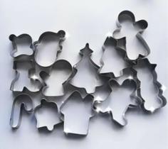 Jogo Cortador Natalino 12 Peças Inox P/ Massas E Biscoitos