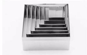 Jogo Cortador Quadrado Kit Com 7 Pçs Em Aço Inox