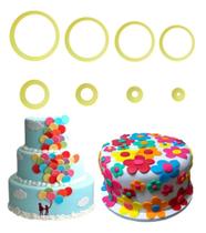 Jogo Cortador Redondo 8 Peças Bluestar P/ Biscoito E Massas