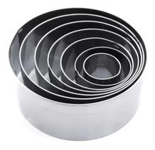 Jogo cortador redondo liso em aço inox