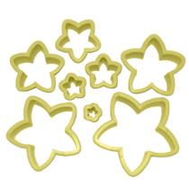 Jogo Cortadores de Massas Confeitaria Estrela com 8 peças - Blue Star - Blue Star