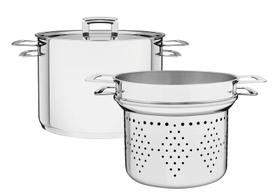 Jogo Cozi-Pasta Tramontina Aço Inox Fundo Triplo 24Cm 7,7L