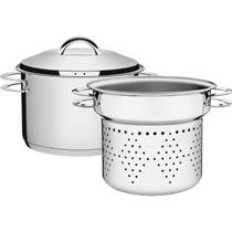 Jogo Cozi-Pasta Tramontina Inox Fundo Triplo Solar 20cm 2 Pç