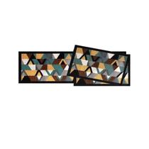 Jogo Cozinha 3 Pecas Uzoo 120x40/60x40cm Triângulos Jogo Cozinha 3 Pecas Uzoo 120x40/60x40cm Triângulos