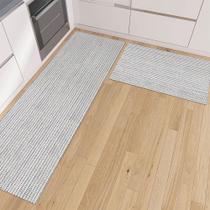 Jogo Cozinha Passadeira e Capacho 1,30m X 45cm Kit 2 Peças Antiderrapante Decoração Rústico Jogo Cozinha Passadeira e Capacho 1,30m X 45cm Kit 2 Peças Antiderrapante Decoração Rústico