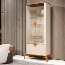 Jogo Cristaleira e Aparador Opala Off White Nature