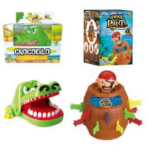 Jogo Crocodilo Morde Dedo E Barril Pirata 16X10 - Art Brink