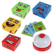 Jogo Cubo Das Emoções Blocos De Construção Montar Carinhas Emoji Face Change Foco Montessori TDHA