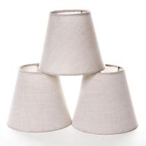 Jogo Cúpulas Para Lustre Bege Quarto Bebê Infantil Menina Menino (3 Unid.)