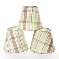 Jogo Cúpulas Para Lustre Verde Quarto Bebê Infantil Menino (3 Unid.)