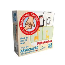 Jogo da Associação + Memória para Pequeninos Filhotinhos 12 Peças