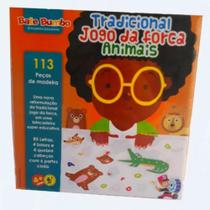 Jogo da forca dos animais tradicional letras números 113 pçs