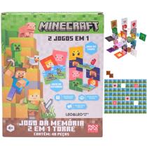 Jogo da memória 2 em 1 torre minecraft - 48 peças - leo&leo Jogo da memória 2 em 1 torre minecraft - 48 peças - leo&leo