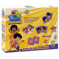 Jogo da memória 3 Palavrinhas com 24 peças de madeira