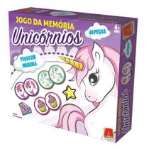 Jogo Da Memoria 40 Peas Unicornio Madeira Algazarra