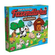 Jogo da Memória 40 peças em madeira Fazendinha - Pais & Filhos