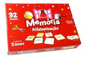 Jogo Da Memória Alfabetização Em Madeira 32 Peças