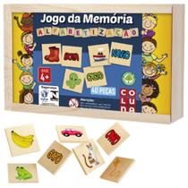 Jogo Da Memoria Alfabetizando Nome Imagem Educativo 40 Peças