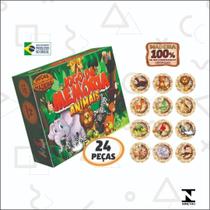 Jogo Da Memória Animais 24 Peças Mdf - Paper Toy