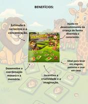 Jogo da Memória Animais Bilíngue Português Inglês Educativo