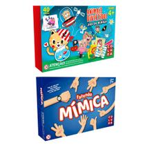 Jogo da Memoria Animais Divertidos 54 Peças + Fazendo Mimicas - Coluna Jogo da Memoria Animais Divertidos 54 Peças + Fazendo Mimicas - Coluna