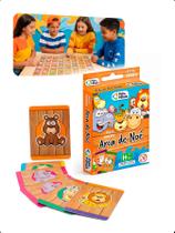 Jogo da Memória Arca de Noé 56Pçs Animais Infantil Educativo