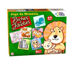 Jogo Da Memória Bichos E Filhotes 0962 - Pais e filhos