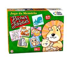 Jogo Da Memoria Bichos E Filhotes 54 Pecas