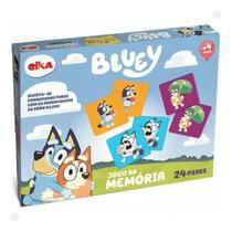 Jogo Da Memoria Bluey 24 Cartas 1285 - Elka Jogo Da Memoria Bluey 24 Cartas 1285 - Elka