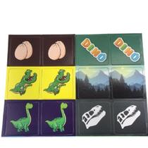 Jogo da Memória brinquedo dinossauros 54 Cartas didático