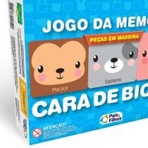 Jogo da memoria cara de bicho - madeira