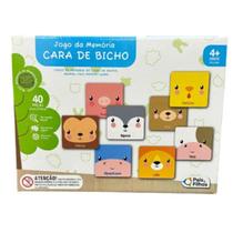 Jogo Da Memória Cara De Bicho Pais E Filhos Mdf