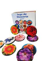 Jogo Da Memória Cognitivo Redondo Flores Do Brasil 12 Pares