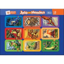 Jogo da Memória com Livro Educativo Raptor 18 Peças