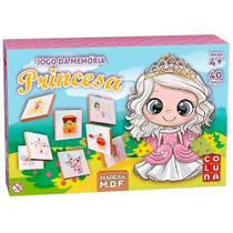 Jogo da Memória de Madeira Princesas 40Pçs - Pais&Filhos