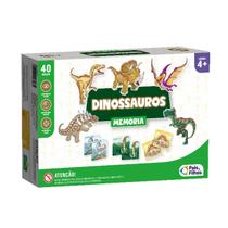Jogo da Memória Dinossauros - 40 Peças em Papel Cartão - Diversão e Aprendizado