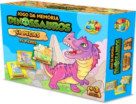 Jogo da Memoria Dinossauros 48 Peças Brinquedo Educativo
