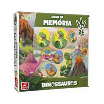 Jogo Da Memoria Dinossauros Vulcao 3D 24Pcs