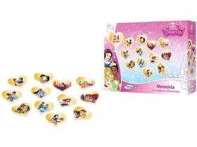 Jogo da Memória Disney Princesas 24 Peças Madeira MDF Xalingo - Criança 03 Anos