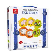 Jogo da Memória dos Bichos 24 pçs - 9794 - Brincadeira de Criança
