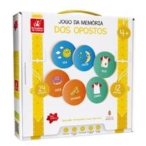 Jogo Da Memória Dos Opostos Brinquedo Educativo Mdf
