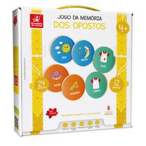 Jogo da Memória dos Opostos - Feito em Madeira - 4 anos