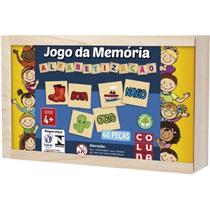Jogo da Memória Educativo Alfabetização Madeira Coluna Jogo da Memória Educativo Alfabetização Madeira Coluna