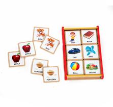 Jogo Da Memória Educativo Em Mdf- Inglês Jogo Da Memória Educativo Em Mdf- Inglês