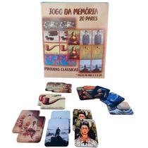 Jogo da Memória Educativo Pinturas e Pintores do Mundo de 10 pares em Mdf Jogo da Memória Educativo Pinturas e Pintores do Mundo de 10 pares em Mdf